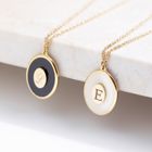 Large Oval Initial Necklace